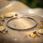 Pyrite Anklet For Wealth And Grounding